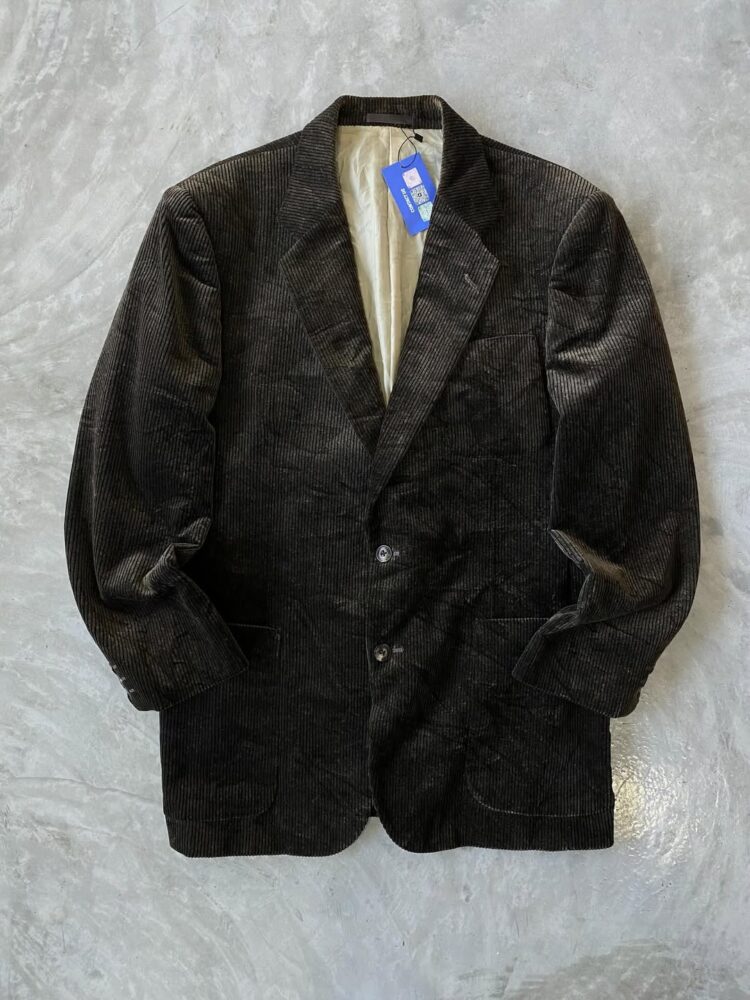 BURBERRY BROWN CORDUROY BLAZE