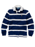 Polo Ralph Lauren Stripe Rugby Shirt, Navy/white