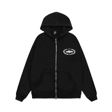 Corteiz RTW Superior Royale Zip Hoodie - Black (SET)