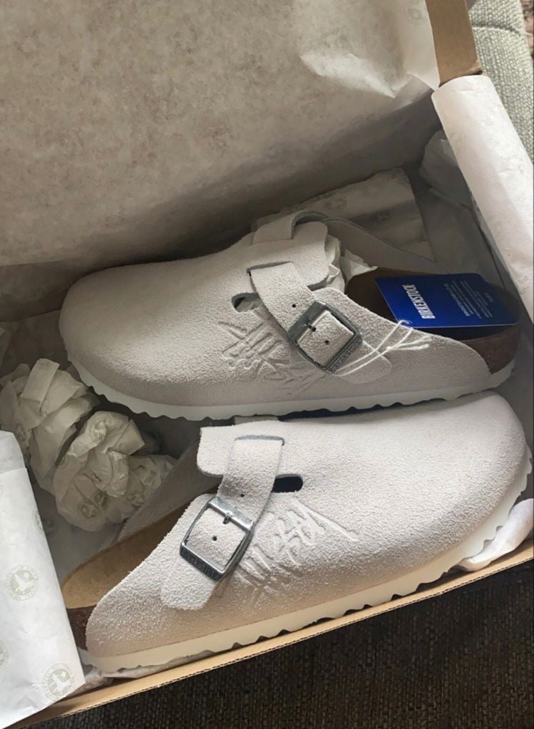 Birkinstocks X Stussy slides