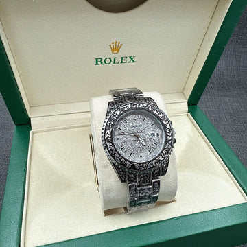 ROLEX ''BLACK/SILVER'' Premium watch