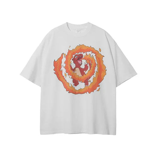Retro white t-Shirt casual