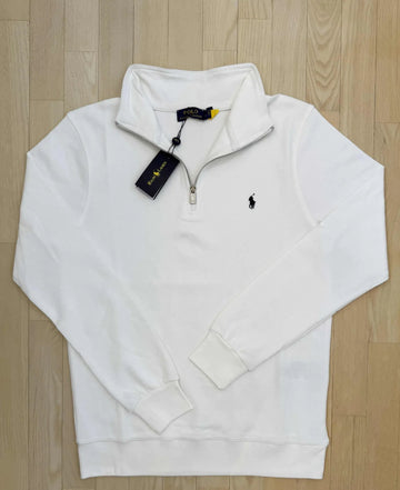 Ralph Lauren Quarter Zip WHITE sweater